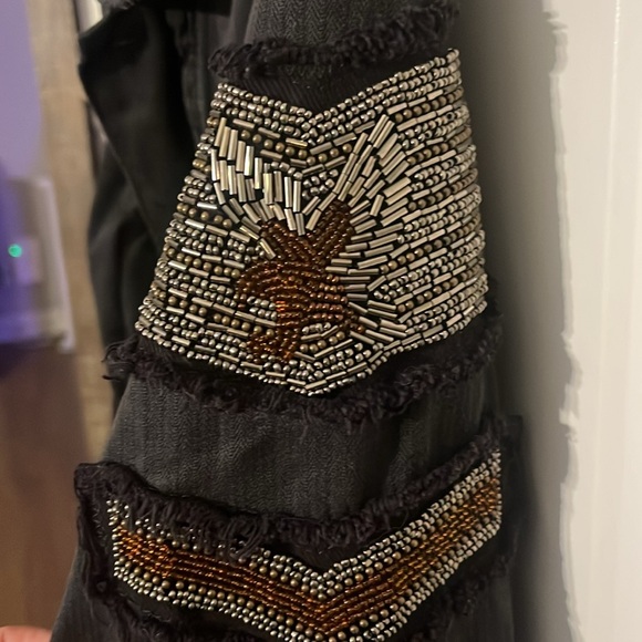 Free people military embellished jacket - Picture 2 of 4